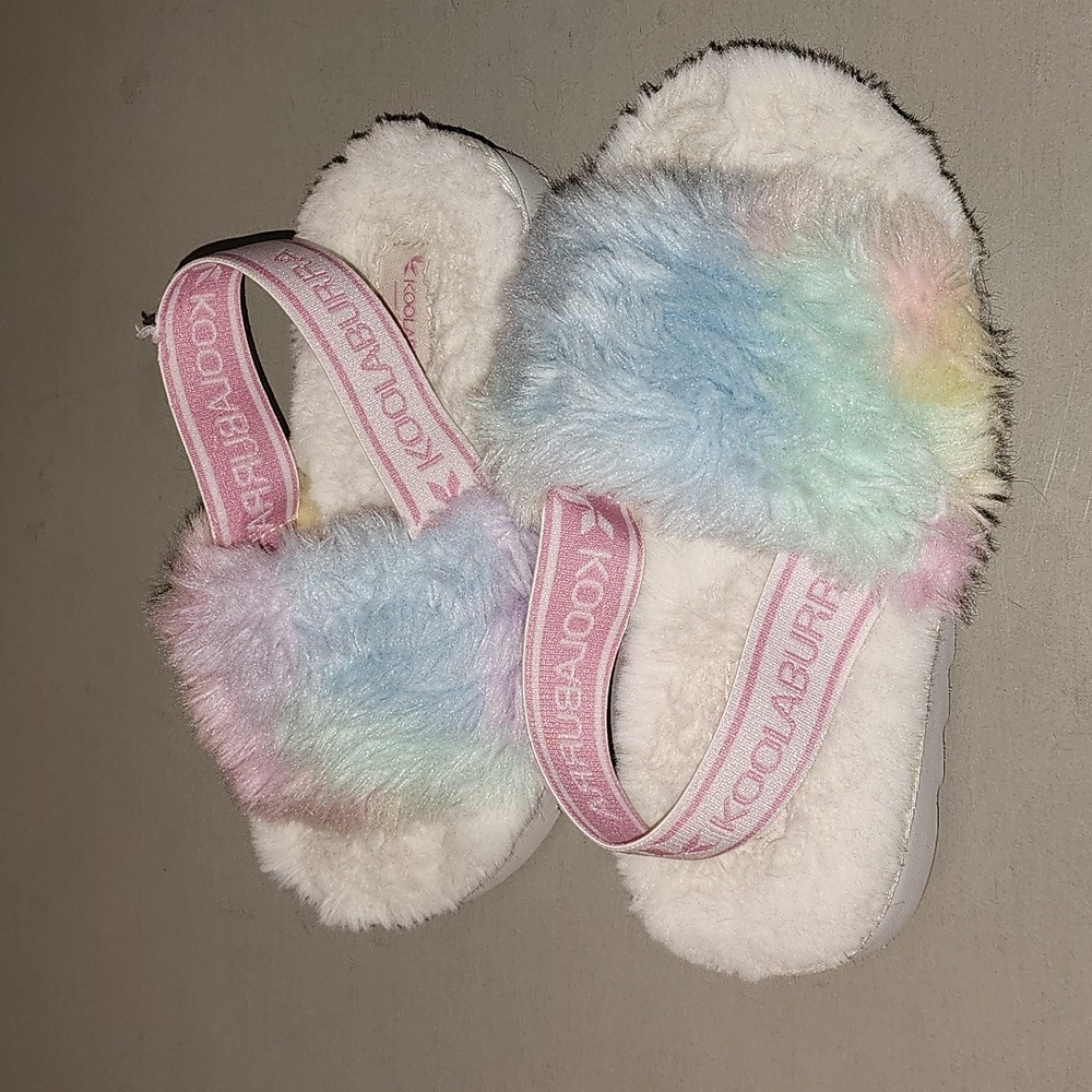 Koolaburra by UGG Kids Rainbow Fluffy Slippers